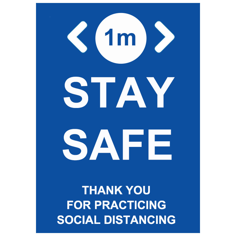 Covid poster urging to 'Keep a Safe Distance' among individuals