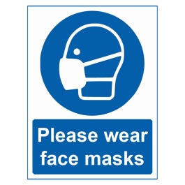 Please Wear Face Masks - Pack of 10 - Poster | Sticker | Sign