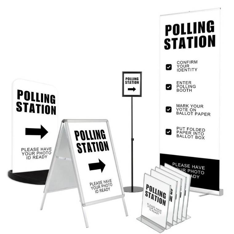 Polling Station Signage & Displays