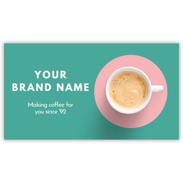 Pre-Designed Cafe Barrier Banner - Pastel Coffee