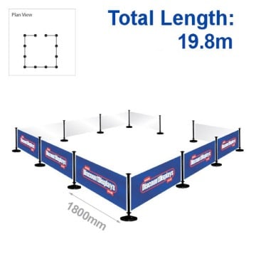 19.8m Cafe Barrier Bundle