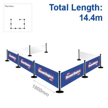 14.4m cafe barrier bundle