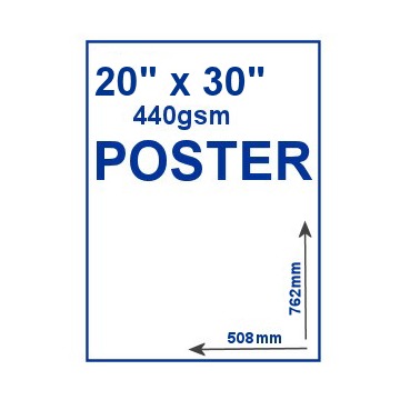 20" x 30" 440gsm PVC Poster