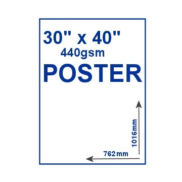 30" x 40" 440gsm PVC Poster