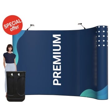 3x5 pop up premium exhibition stand 