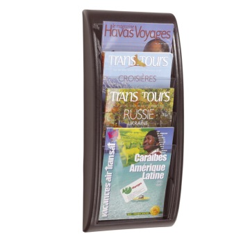 A4 Wall Mount Brochure Holder - Black