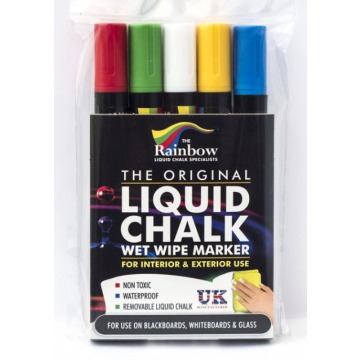 Narrow tip liquid chalk pens