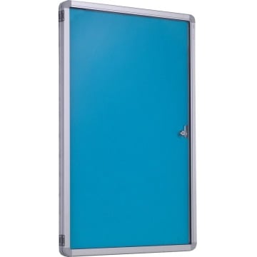 Tamper Proof Internal Pinnable Notice Board - Light Blue