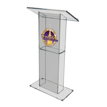 Abacus Clear Front Lectern with Logo