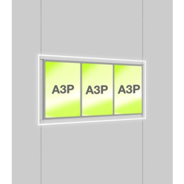 Illuminated A3 Poster Display System