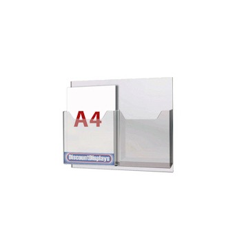 Cable System Leaflet Dispenser - 2 x A4 on A2 Centres