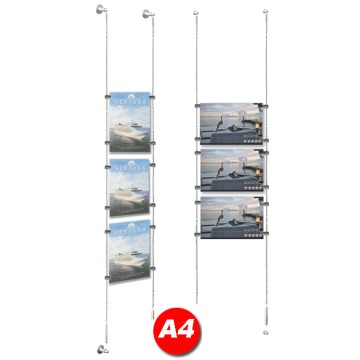 3x A4 Poster Holder Kit