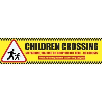 Children Crossing Banner