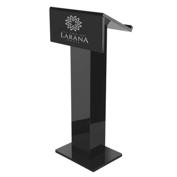 Custom Printed Black Acrylic Lectern