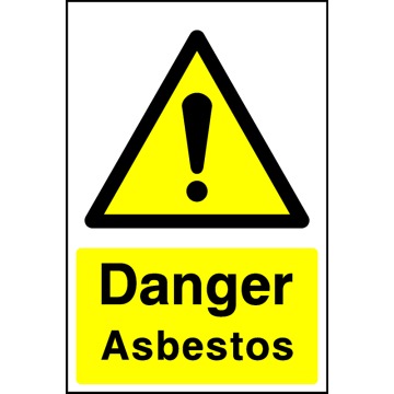 Danger Asbestos Signs - Pack of 6 | Correx | Foamex | Dibond | Vinyl