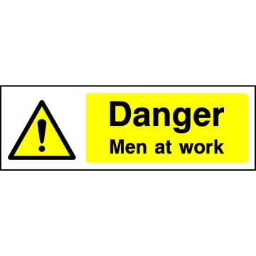 Danger Men At Work - Pack of 6 | Correx | Foamex | Dibond | Vinyl