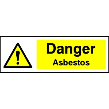 Danger Asbestos - Pack of 6 | Correx | Foamex | Dibond | Vinyl