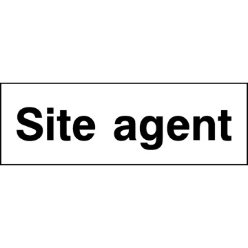 Site Agent - Pack of 6 | Correx | Foamex | Dibond | Vinyl