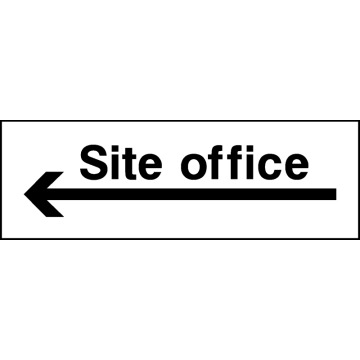 Site Office Left Arrow - Pack of 6 | Correx | Foamex | Dibond | Vinyl