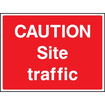 Caution Site Traffic Safety Signs - Pack of 6 | Correx | Foamex | Dibond | Vinyl