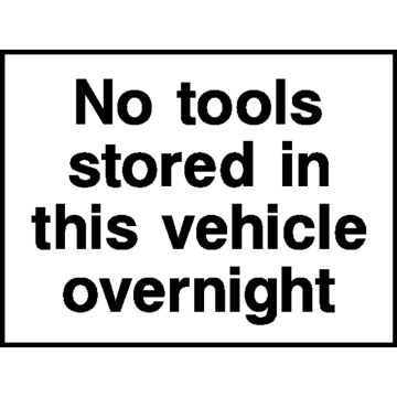 No Tool Stored Safety Signs - Pack of 6 | Correx | Foamex | Dibond | Vinyl