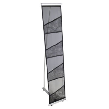 Black Fabric Literature Rack