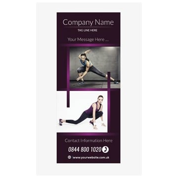 Fitness Banner 7 - Banner Stand 106