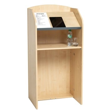 Folding floor standing lectern