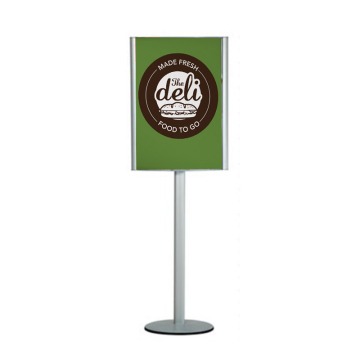 Free standing poster holder