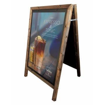 Premium dual purpose chalkboard and poster A1 A board