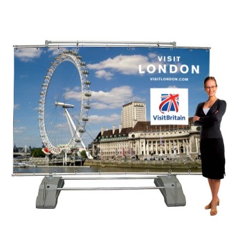 Giant wide outdoor banner frame - 2500mm wide