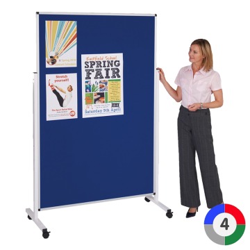 Double Sided Mobile Noticeboard