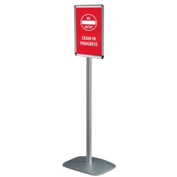 No Entry Exams in Progress A4 Freestanding Sign Holder

