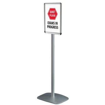 Quiet Please Exams in Progress A4 Freestanding Sign Holder

