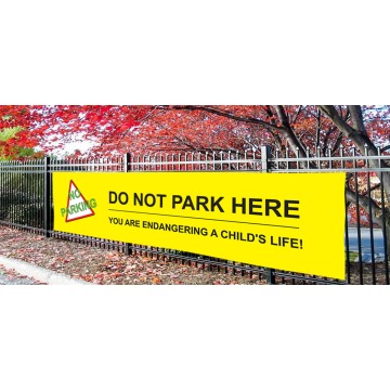 Pre designed School No Parking banner