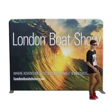 Lightweight Straight Fabric Display Stand