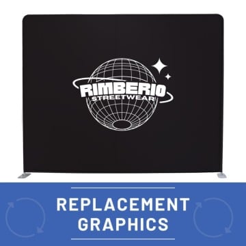 Straight Fabric Backwall Replacement Graphics