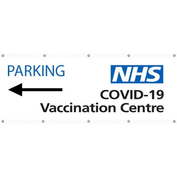 NHS Covid Vaccination Centre PVC Banners - Design 2