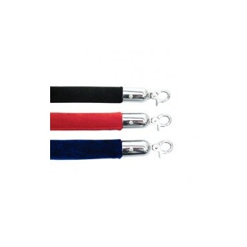 Velvet Rope 1.5m Red, Blue, Black