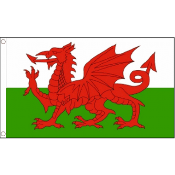 Welsh Flag - 5ft x 3ft - Durable