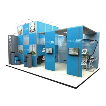 Large 8x5m exhibition stand