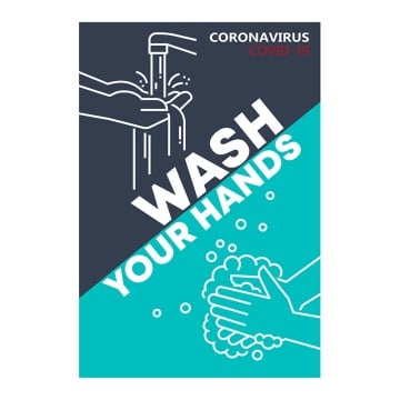 Wash Your Hands - Pack of 10 - Poster | Sticker | Sign