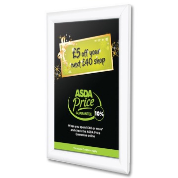 White Finish Snap Shut Poster Frame