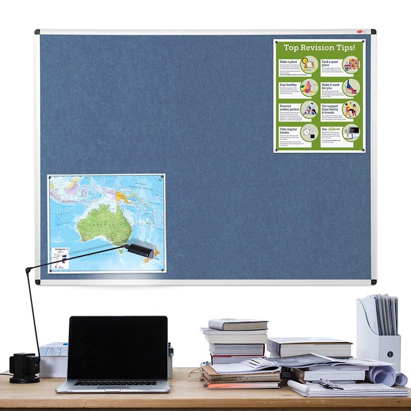 Flame Resistant Eco-Friendly Aluminium Framed Pin Board