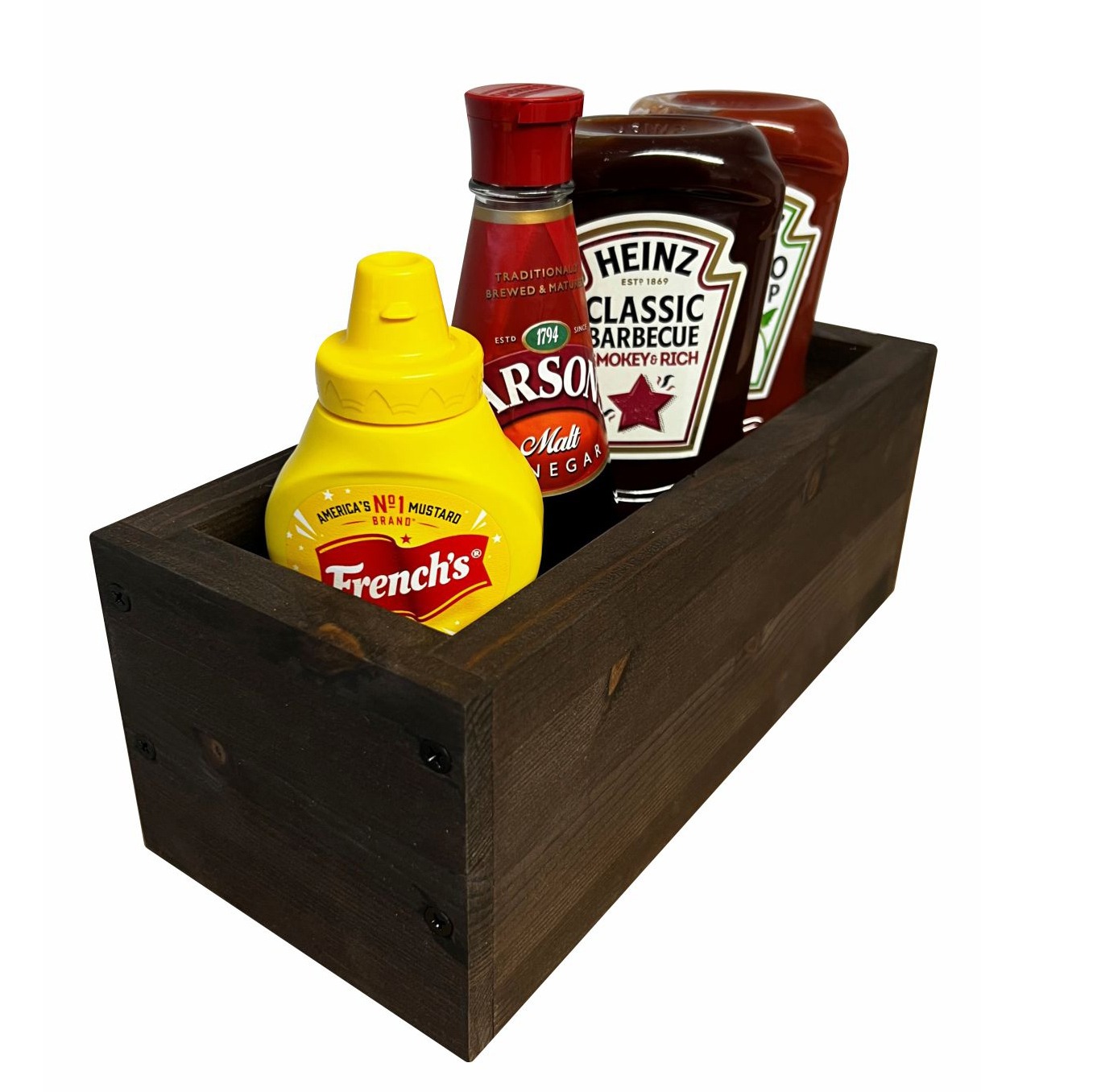 Wooden Restaurant Condiments Box