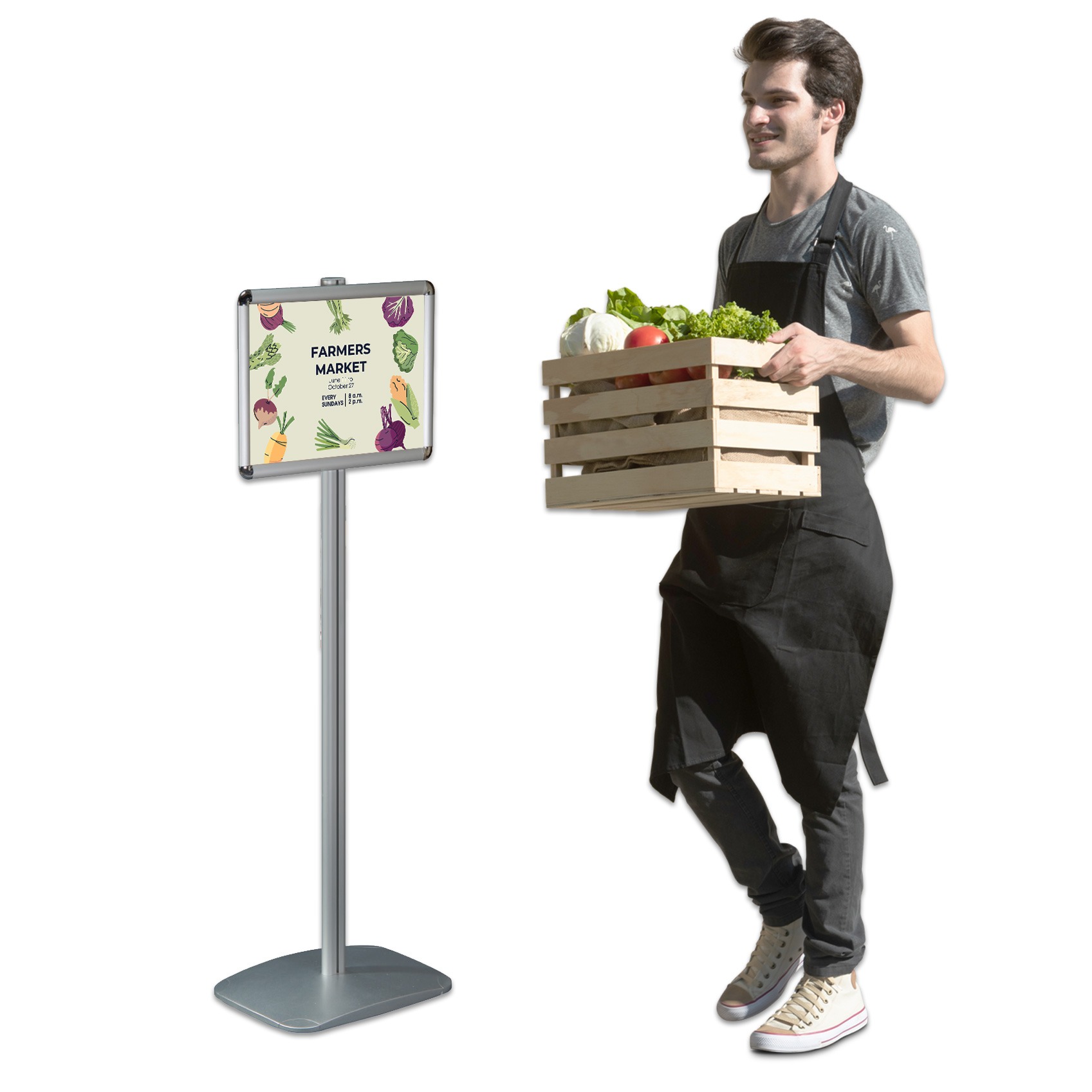 A4 Freestanding Sign Holder - iPost 100