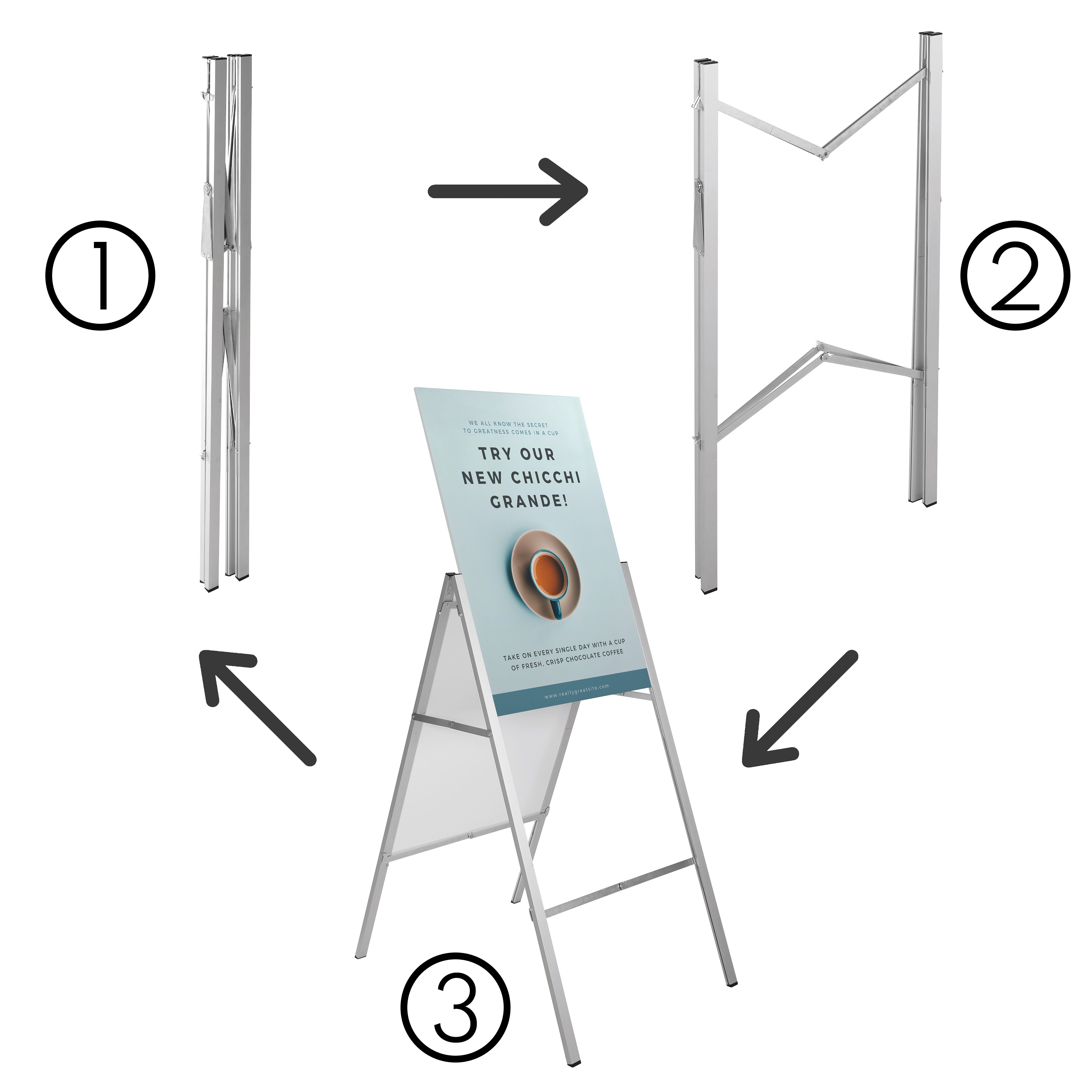 Ultra Portable Folding A-Board - A1