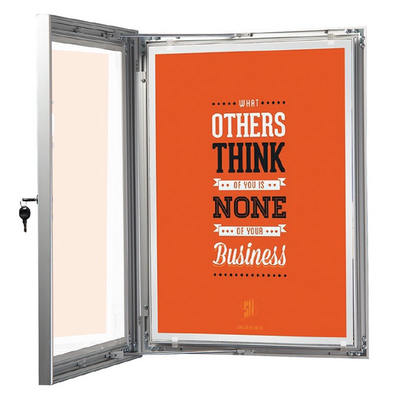 Lockable Weatherproof Outdoor Poster Frame