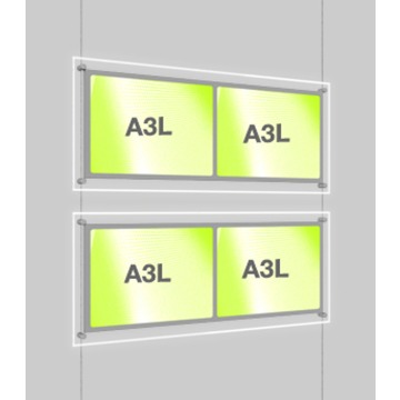 Double A3 LED Retail Display