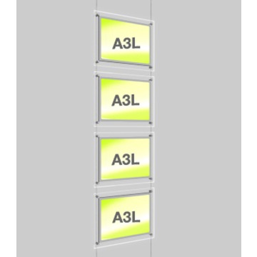 A3 Landscape Illuminated Display